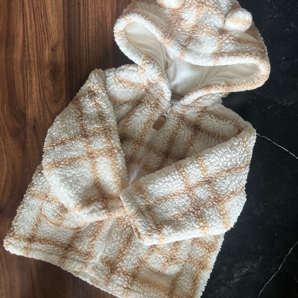 Carter’s Tan and Cream Hooded Jacket